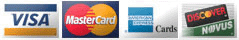 credit cards accepted
